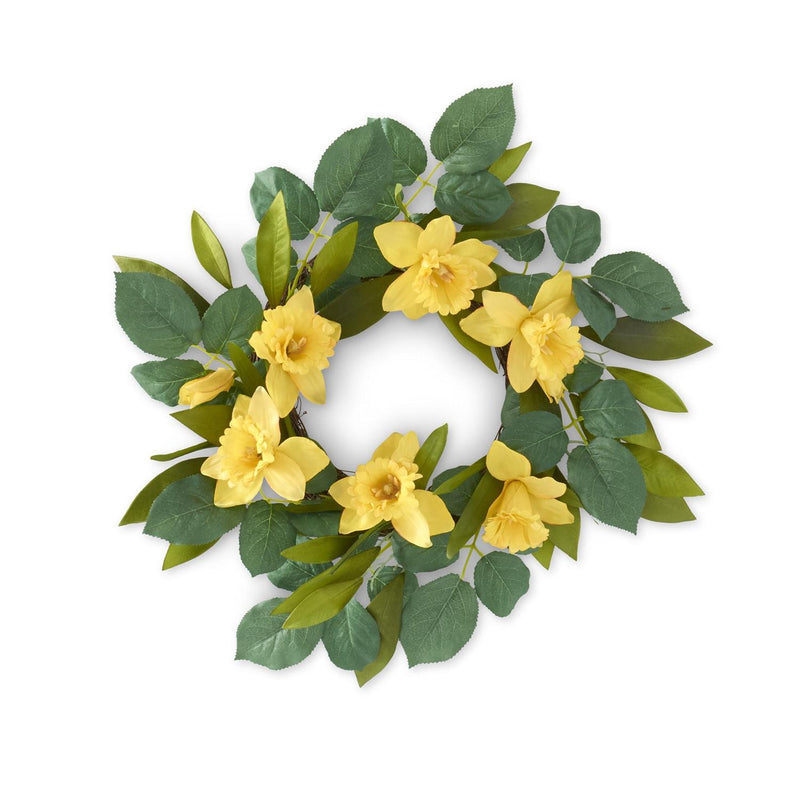 Yellow Daffodil Candle Ring