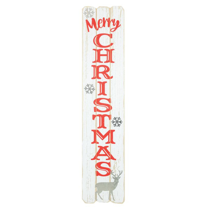 Deer Christmas Vertical Sign