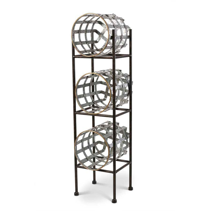 Vertical Iron Stand With Baskets