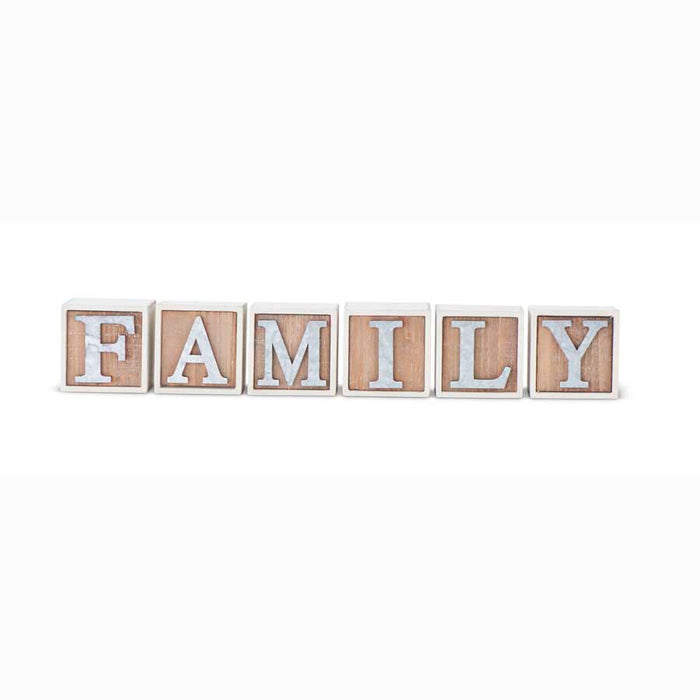 FAMILY Blocks With Tin Letters