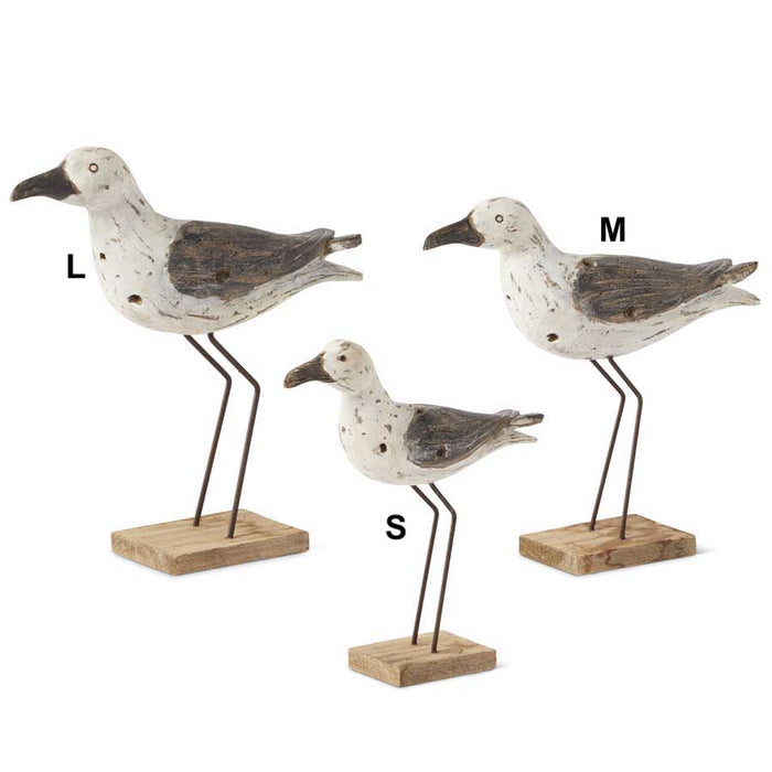 Standing Seagull With Metal Legs - 4 Options