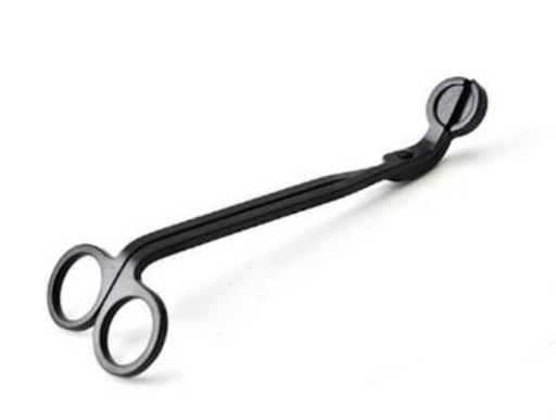 Black scissors on a white background