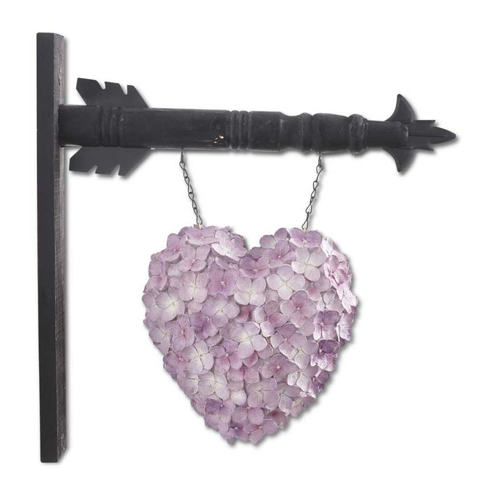 Purple Hydrangea Heart Arrow Replacement