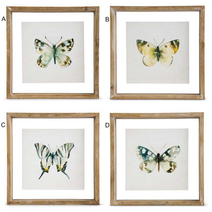 Framed Butterfly Print - 4 Styles