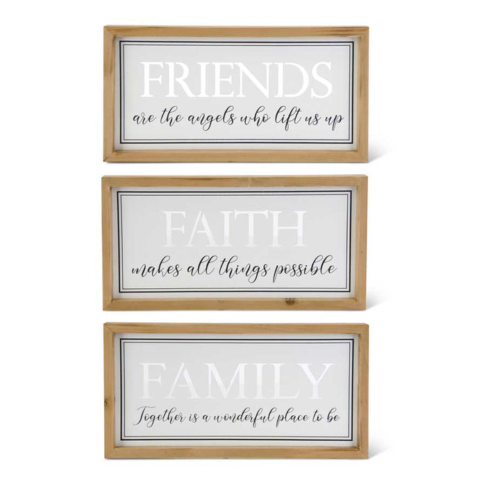 Enameled Inspirational Wall Sign Cutouts - 3 Styles