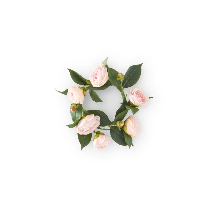 Pink Camellia Candle Ring