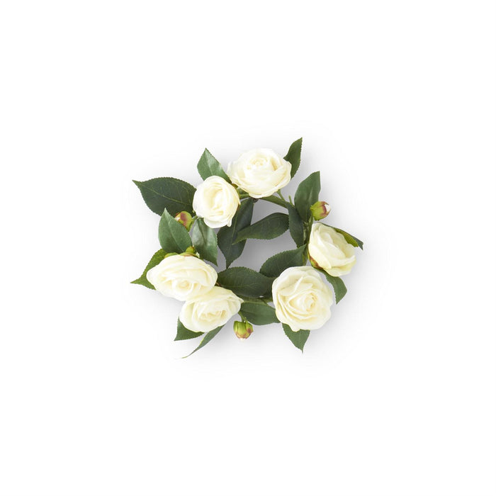 White Camellia Candle Ring