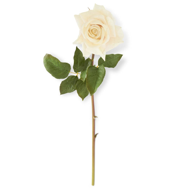White Real Touch Duchess Rose Stem