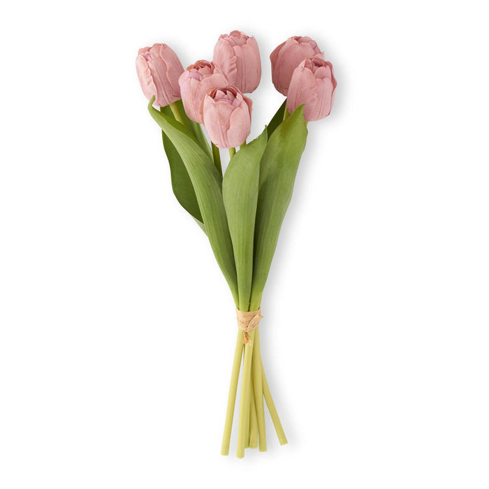 Coral Real Touch Tulip Bundle