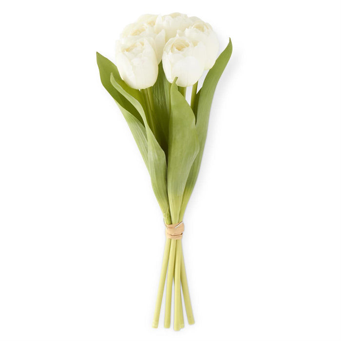 White Real Touch Tulip Bundle