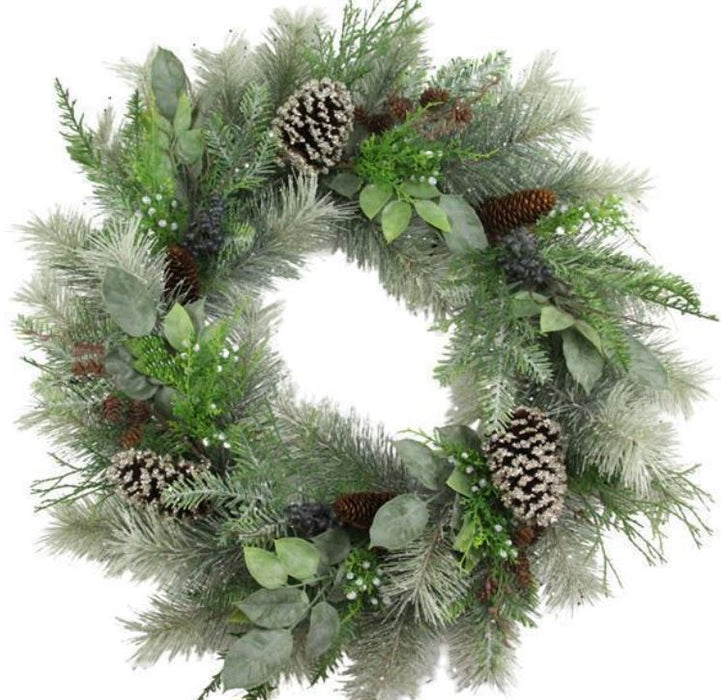 Juniper Mixed Pine Wreath - 30",