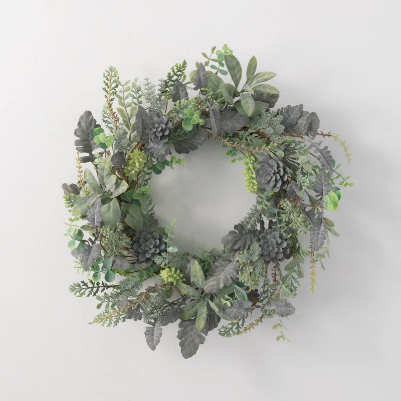 Succulent Wreath - 21"