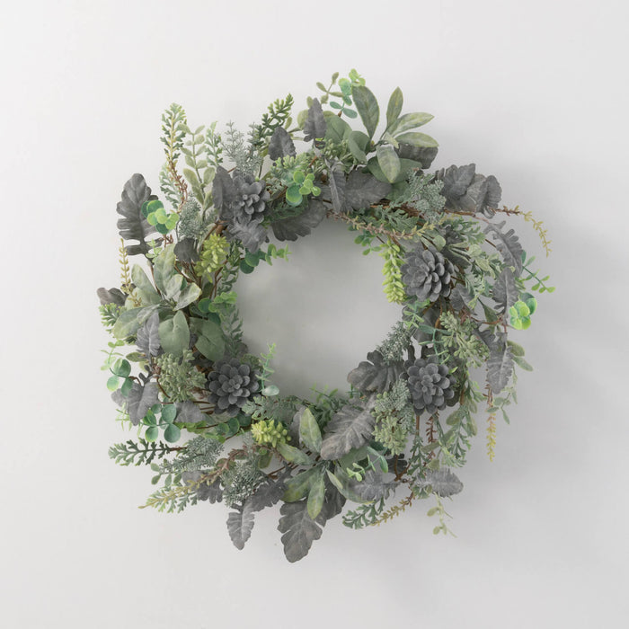 Succulent Wreath - 21"