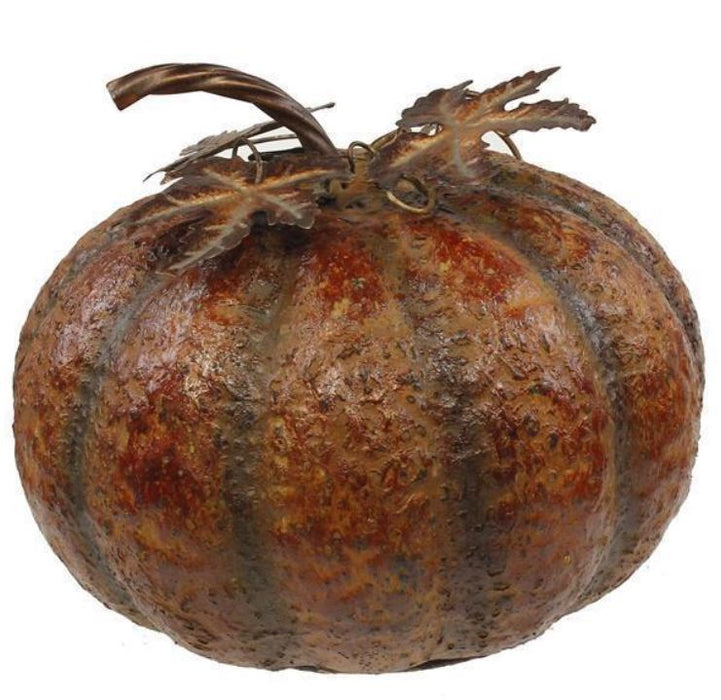 Tin Pumpkin With Stem