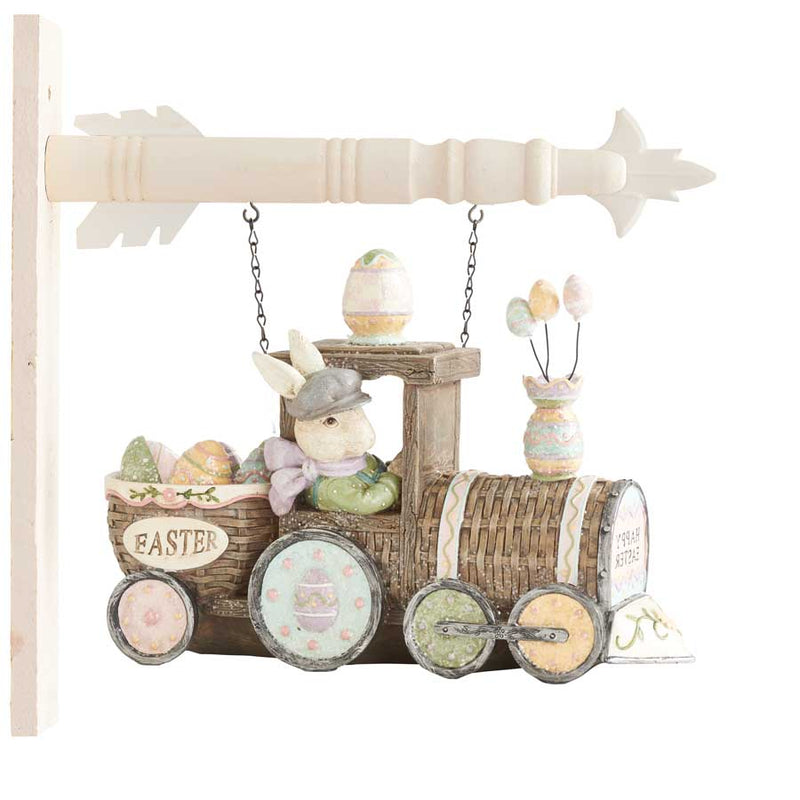 Happy Easter Glittered Bunny Train Arrow Replacement