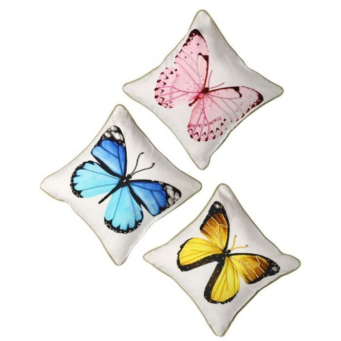 Beaded Butterfly Pillows - 3 Options