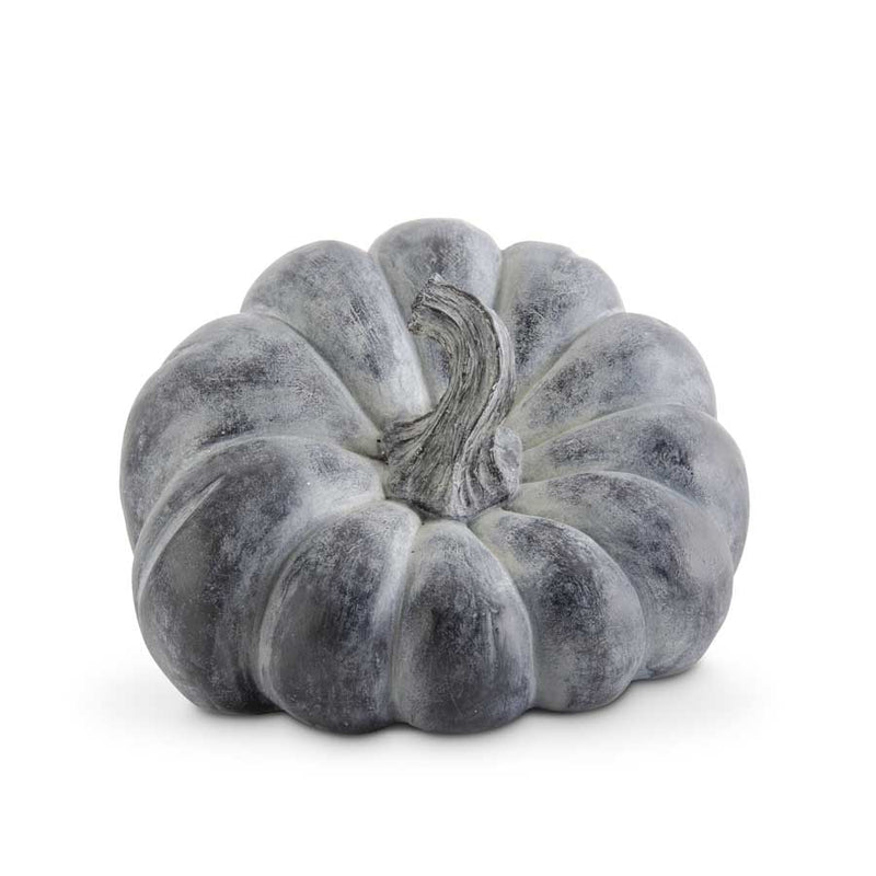Gray Whitewashed Lumpy Pumpkin