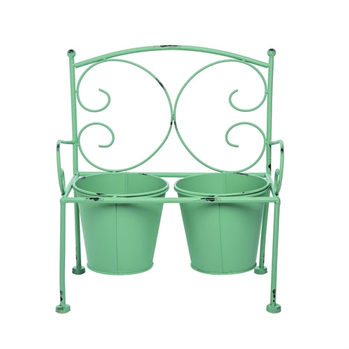 Metal Bench Planter