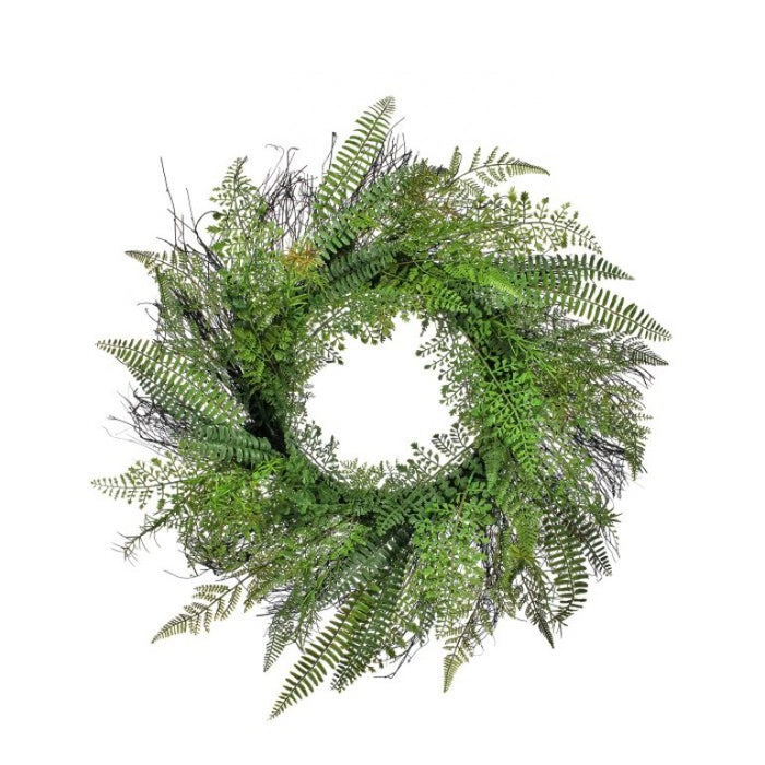 Natural Touch Fern Wreath - 26"
