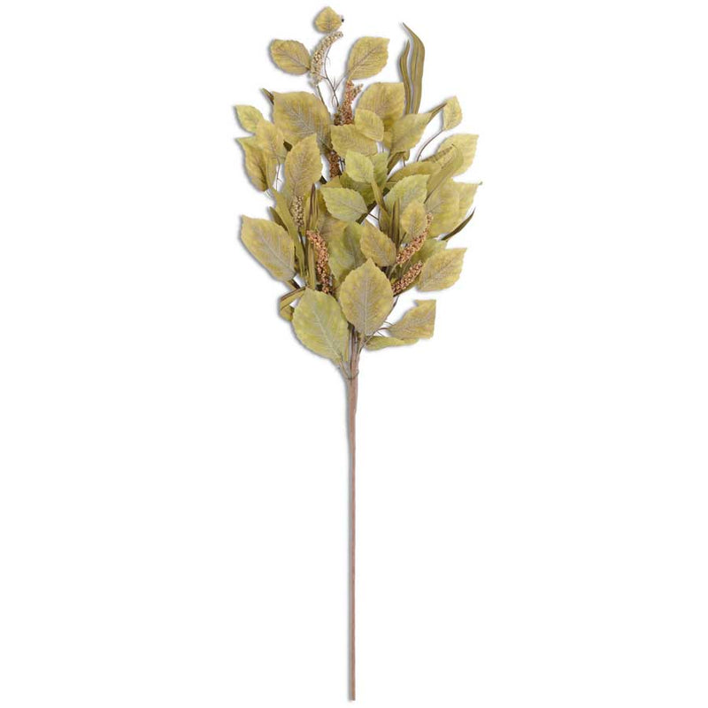 Green Birch Leave Stem with Eva Leaves