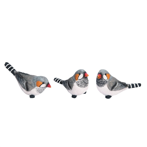 Large Zebra Finch Birds - 3 Styles