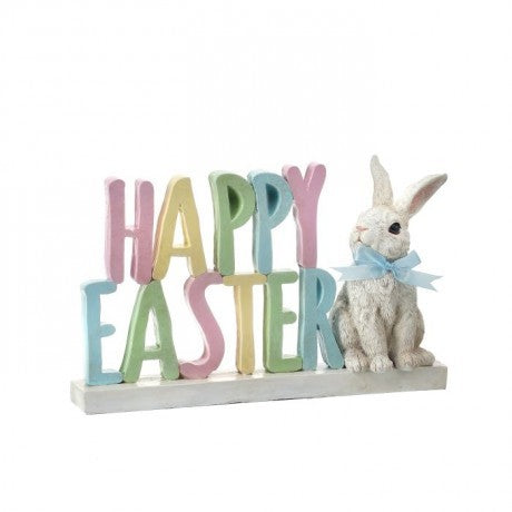 Happy Easter with Bunny Sign