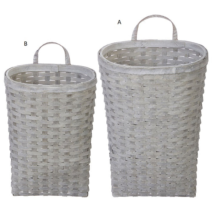 Whitewashed Wall Basket - 3 Options