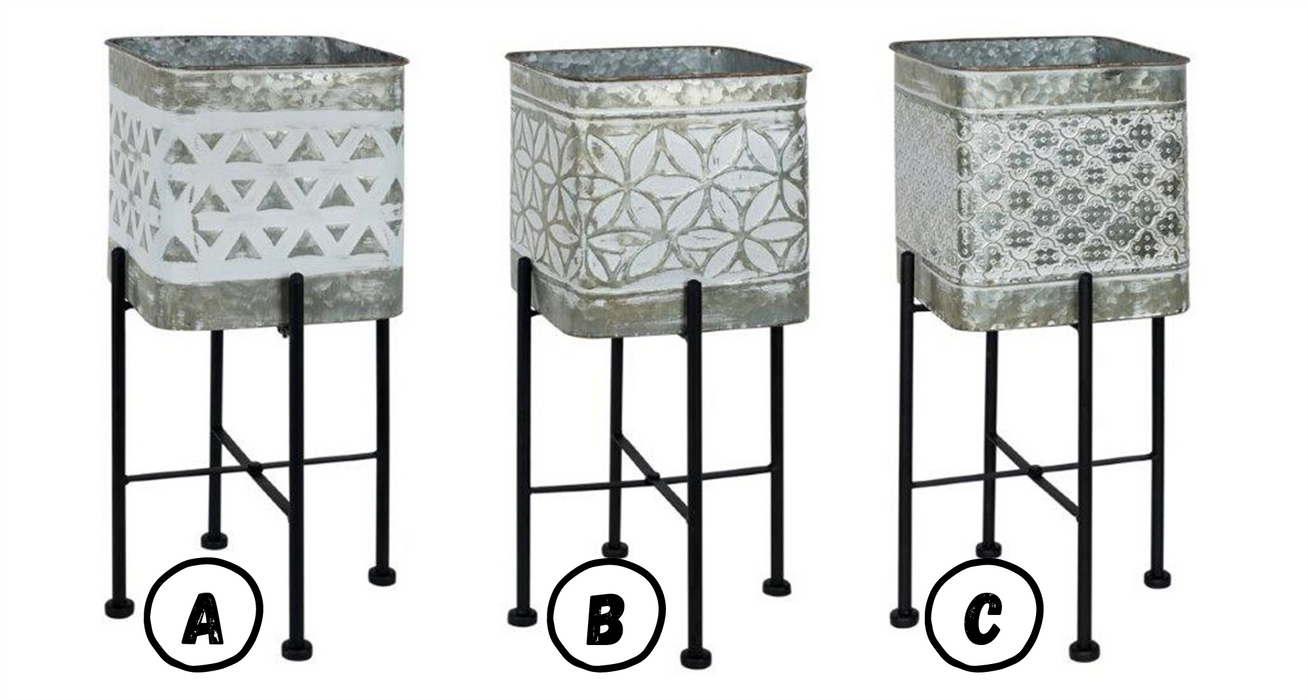 Planter with Stand- 3 Options