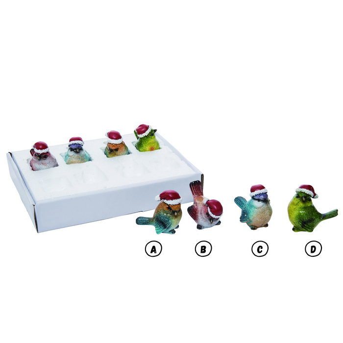 Santa Hat Birds - 4 Options