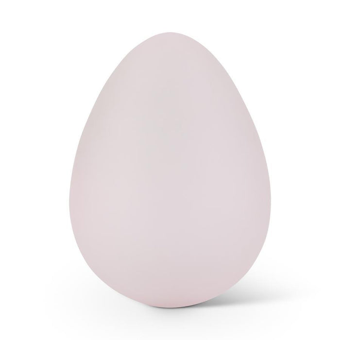 Pink Frosted Glass Standing Egg