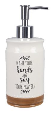 Wash Your Hands and Say Your Prayers Soap Lotion Dispenser