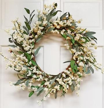 Olive Leaf & Berry Wreath - 22"