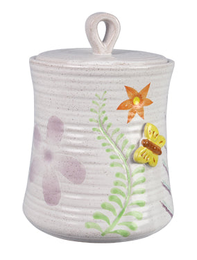 Floral Canister with Silicon Seal