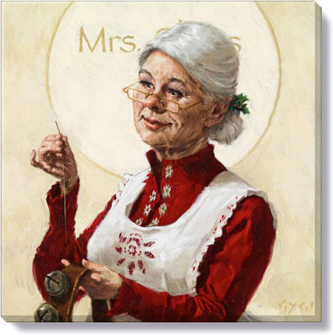 Mrs. Claus Giclee Wall Art