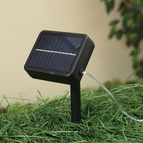 10ft Warm White LED String SOLAR (2pack) - Silver Wire