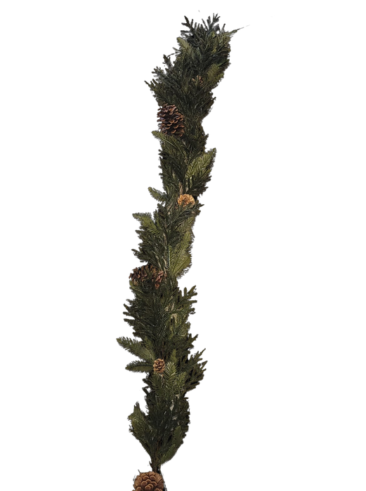 Mixed Pine Garland with Large & Small Pinecones