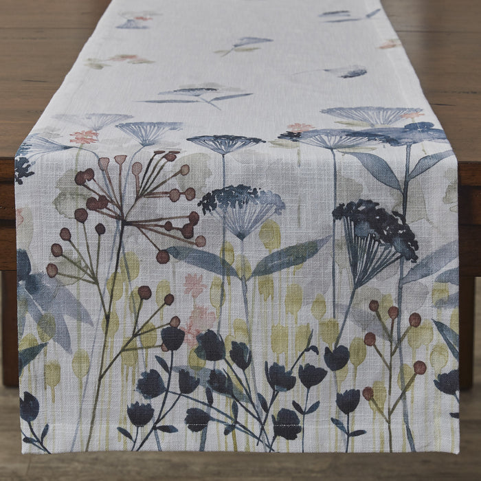 Layered Gardens Printed Table Runner - 72"L