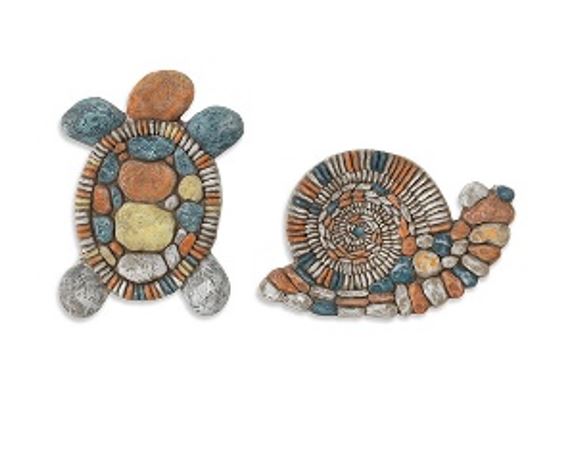 Cement Snail Or Turtle Stone -  2 Options