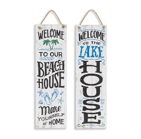 Wood Summer Design Wall Sign - 2 Styles