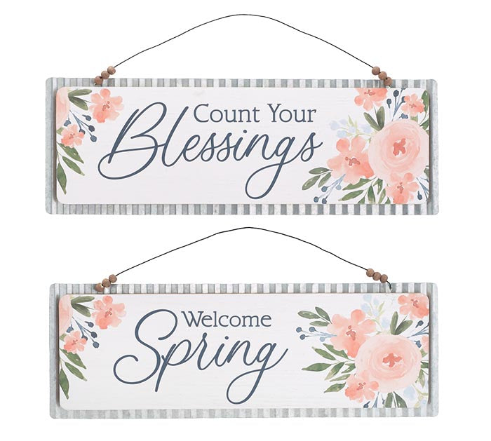Floral Wall Hanging Assortment - 2 Styles