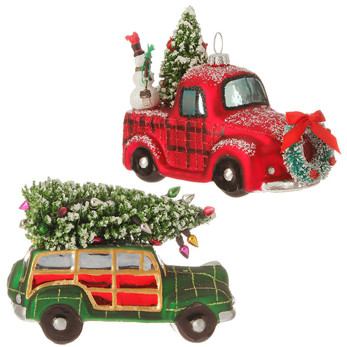 Automobile with Tree Ornament