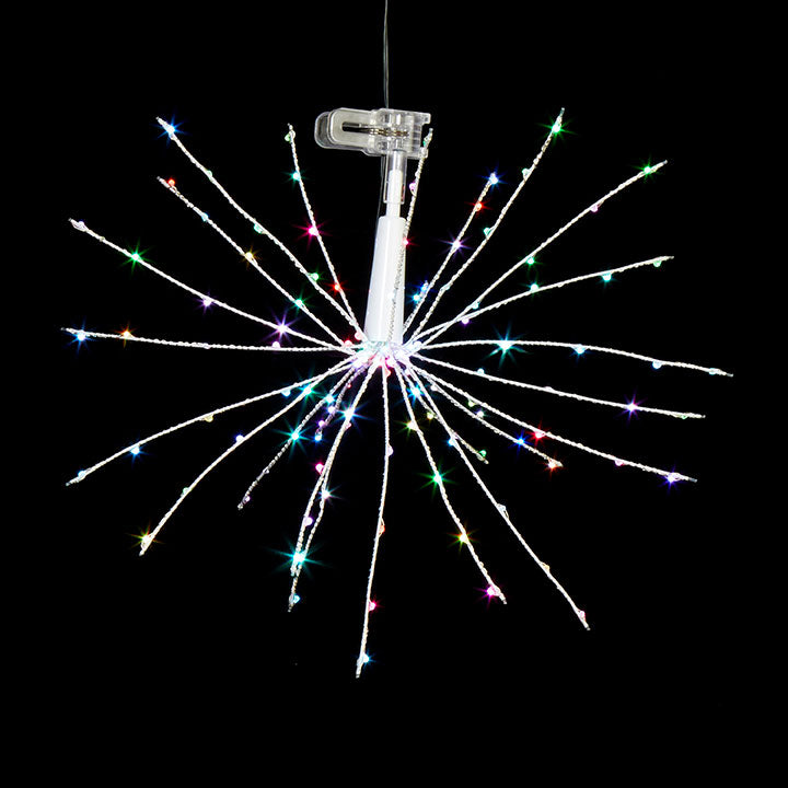 White Starburst with 125 Multi Lights (No Remote)