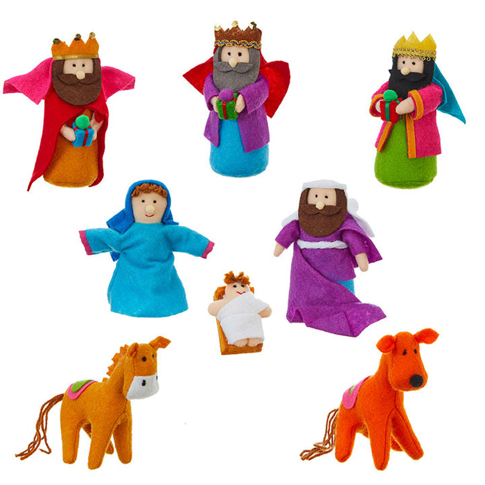 Colourful Nativity Set