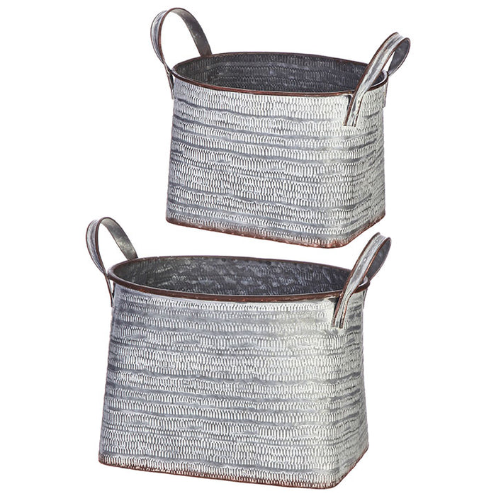 Stamped Tin Buckets