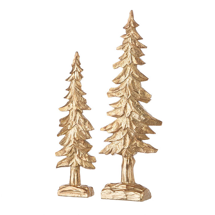 Gold Trees- Set of 2