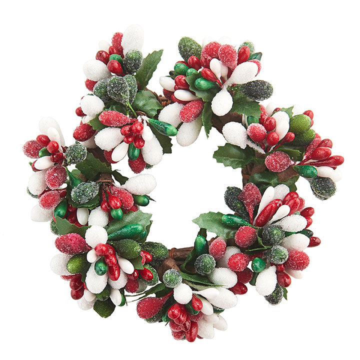 Beaded Berry Candle Ring