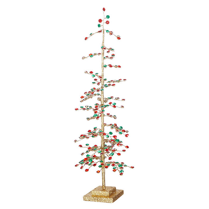 RED AND GREEN CRYSTAL TREE- 2 Options