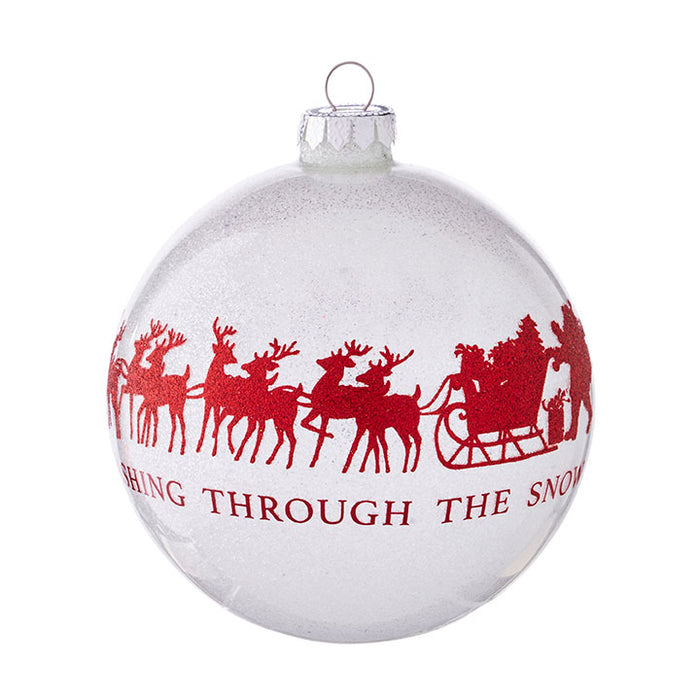 DASHING THROUGH THE SNOW BALL ORNAMENT