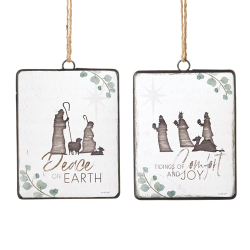 CHRISTMAS WISHES DISC ORNAMENT- 2 Styles