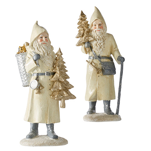 Glittered Santa with Tree - 3 Options